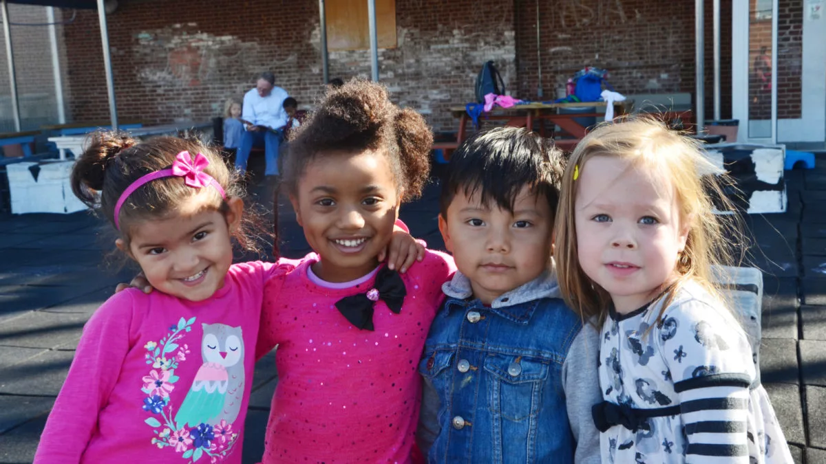 Four Multicultural Children