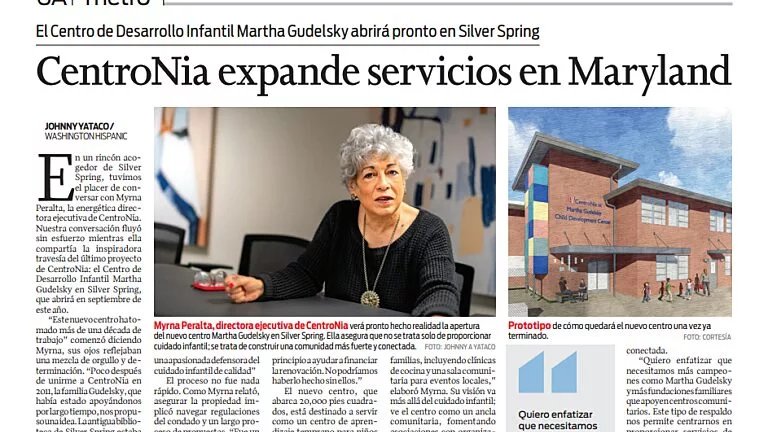 Newspaper Article About CentroNia